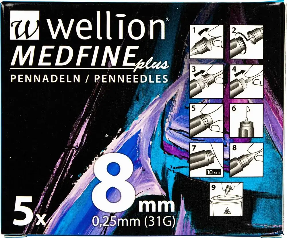 Wellion® MEDFINE Plus Pennadeln 8 mm