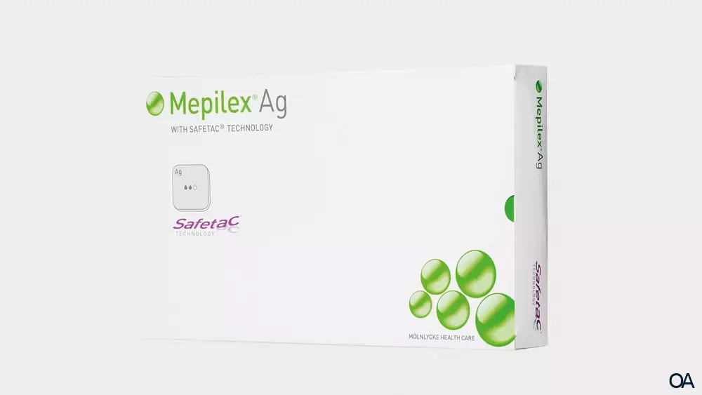 Mepilex® Ag Schaumverband mit Safetac® Technologie 10 x 10 cm