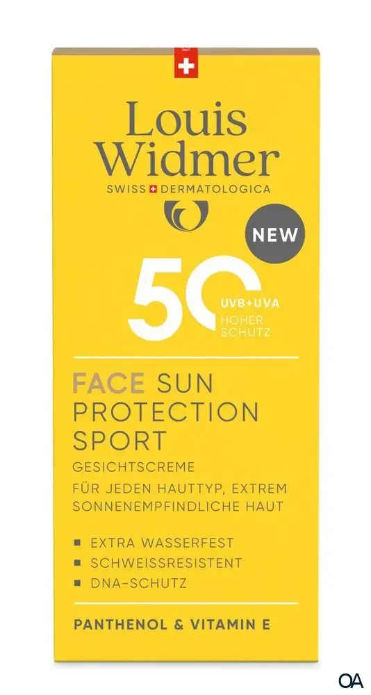 Louis Widmer suncare Face Sun Protection Sport 50 Gesichtscreme - leicht parfümiert