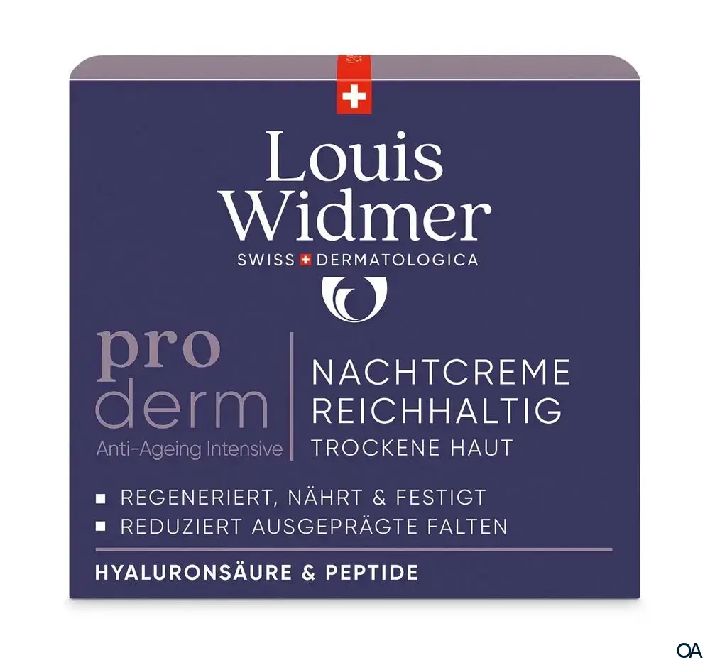 Louis Widmer proderm Nachtcreme reichhaltig - leicht parfümiert