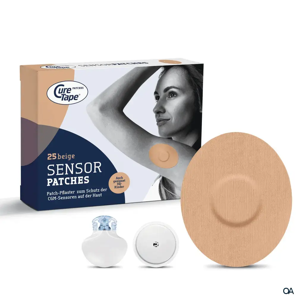 CureTape® Sensor Patches Beige, 74 x 89 mm