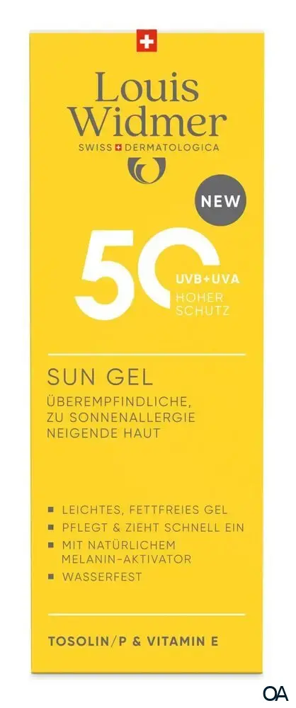 Louis Widmer suncare Sun Gel 50 - leicht parfümiert