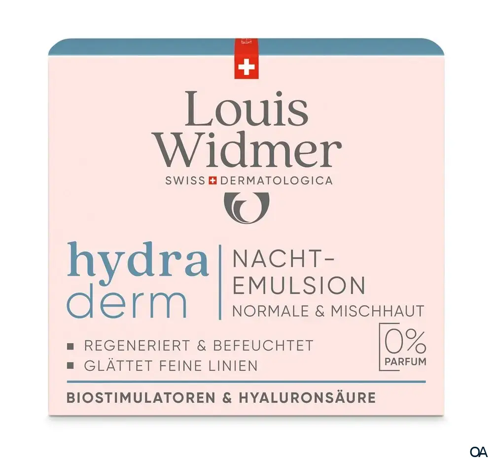 Louis Widmer hydraderm Nachtemulsion - ohne Parfum