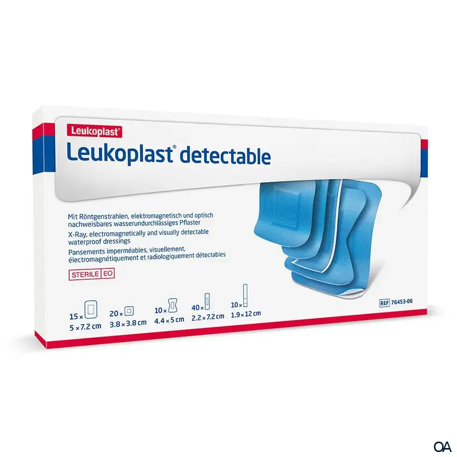 Leukoplast® detectable Wundpflaster steril, assortiert - 5 Größen