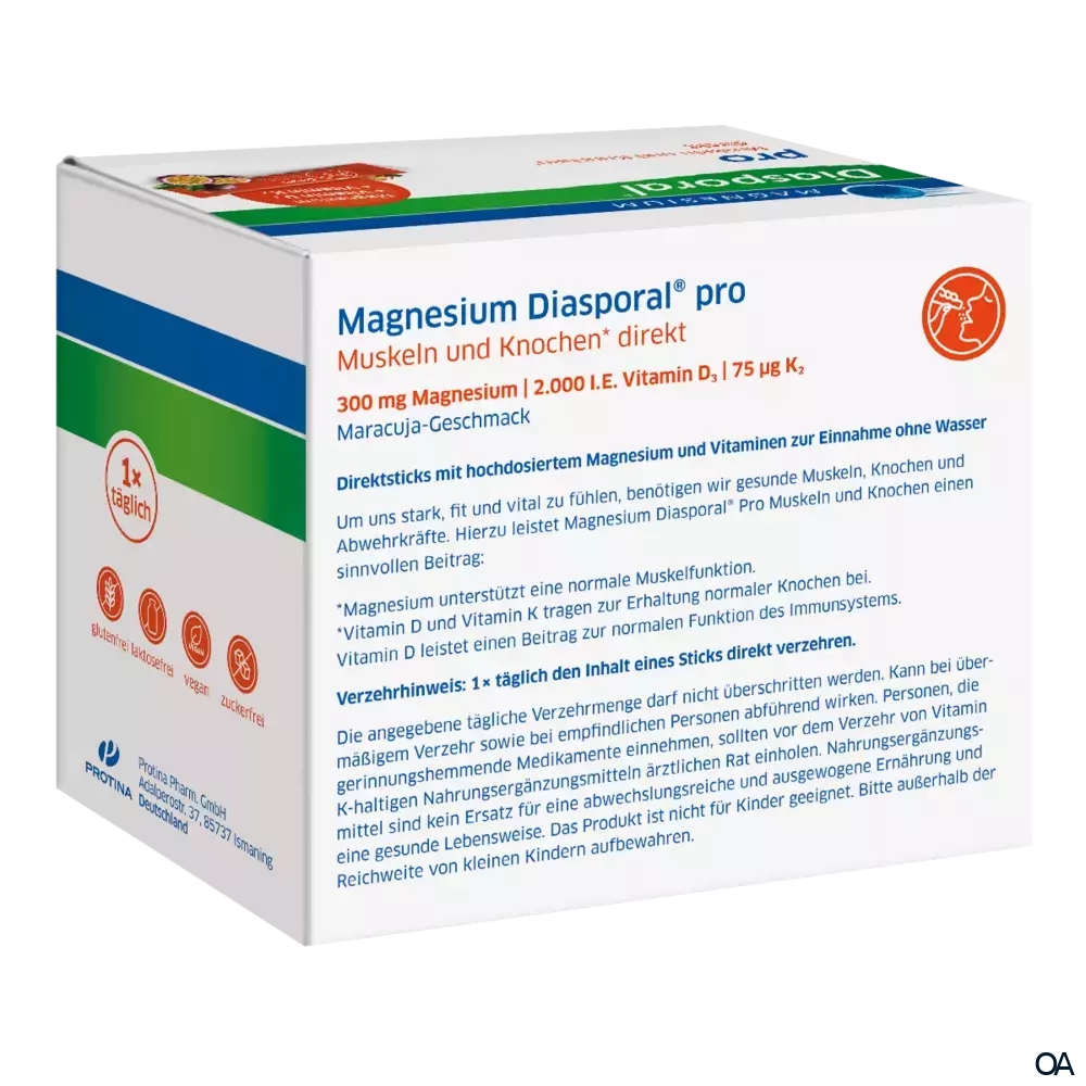 Magnesium Diasporal® Pro Muskeln und Knochen* direkt Sticks