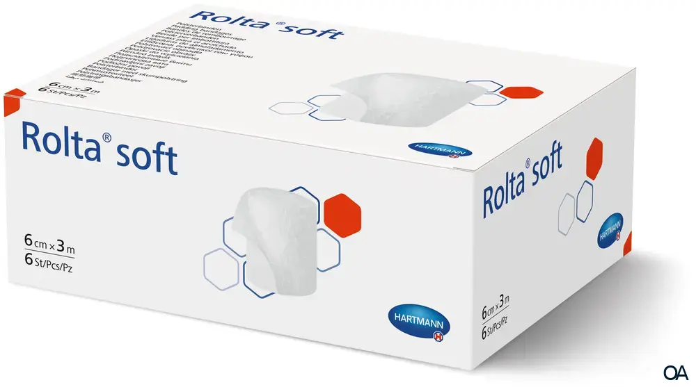 Rolta® soft Polsterbinden unsteril, 6 cm x 3 m