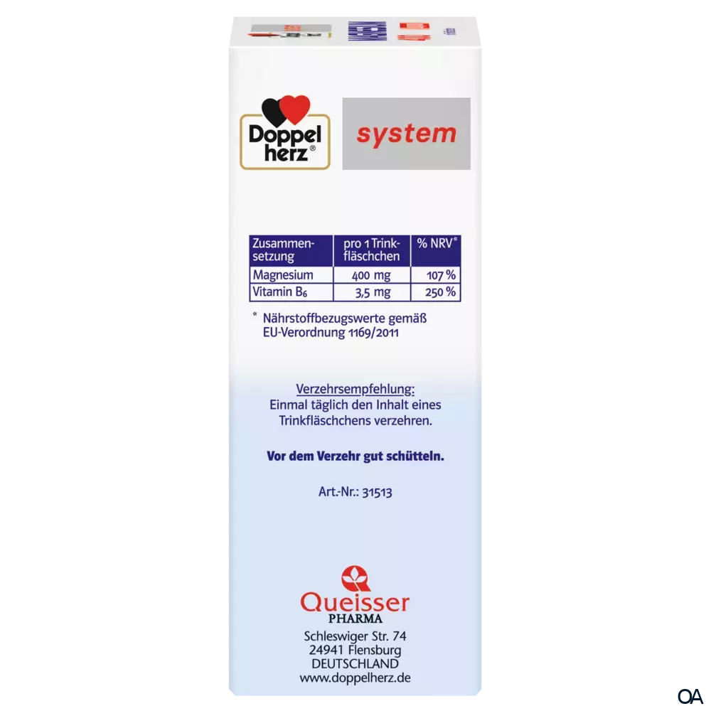 Doppelherz system Magnesium 400 Liquid Trinkfläschchen