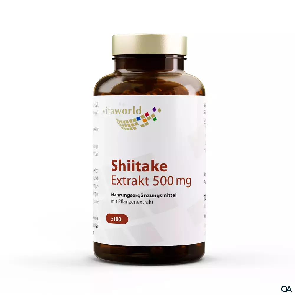 Vitaworld Shiitake Extrakt 500 mg Kapseln