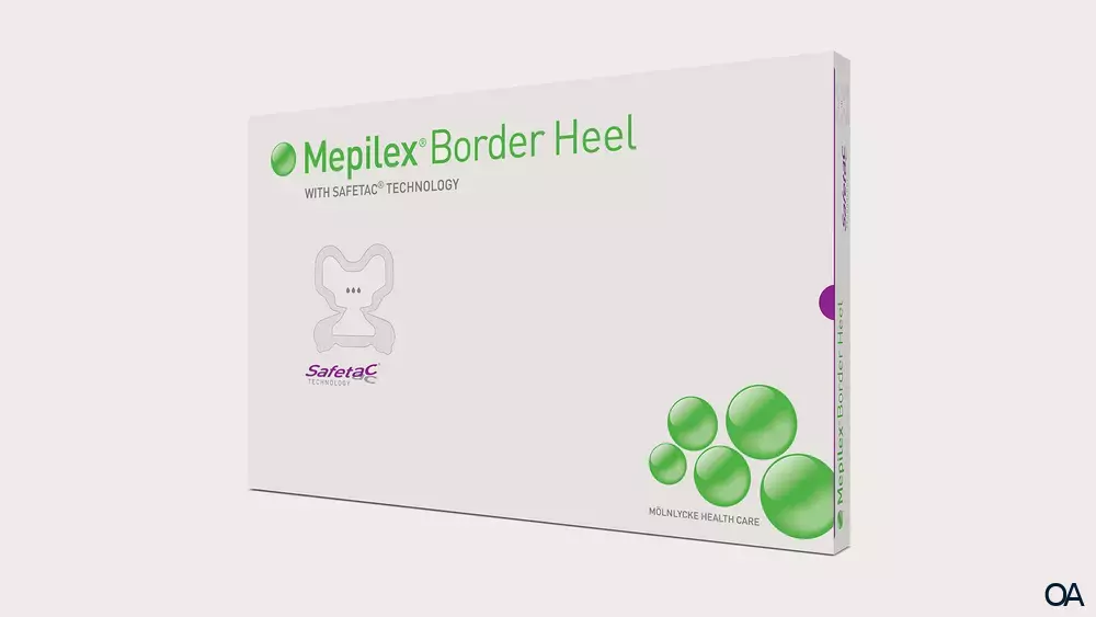 Mepilex® Border Heel Schaumverband 22 x 23 cm