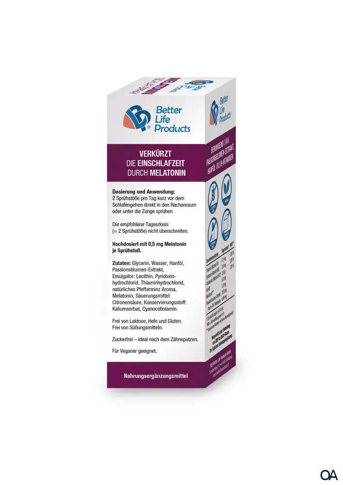 BLP Melatonin Schlaf-Spray