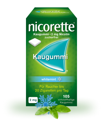 Nicorette® Whitemint 2 mg - Kaugummi zur Raucherentwöhnung Nicorette® Whitemint 2 mg - Kaugummi zur Raucherentwöhnung