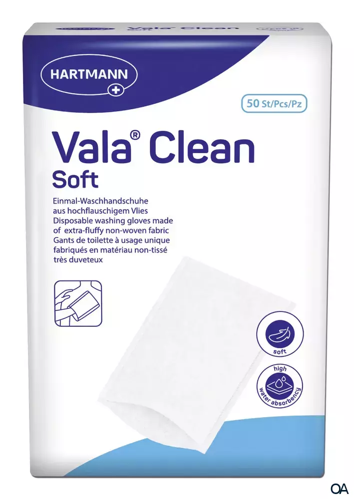 Vala® Clean Einmal-Waschhandschuhe 15,5 x 22,5 cm	