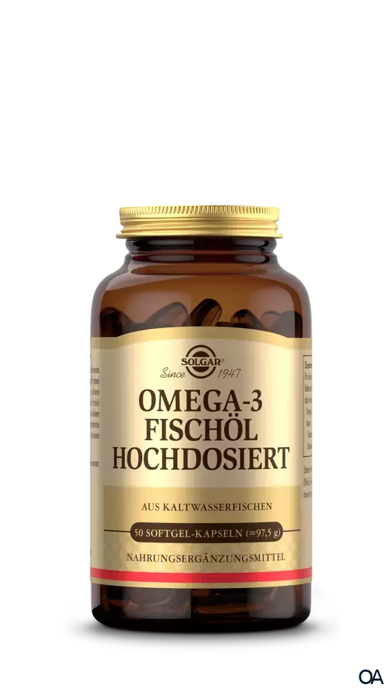 Solgar® Omega-3 Fischöl hochdosiert Softgel-Kapseln