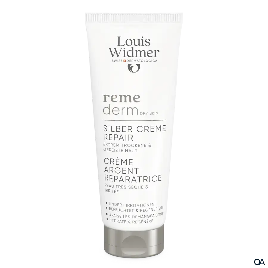 Louis Widmer remederm Dry Skin Silber Creme Repair - ohne Parfum