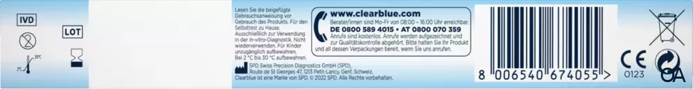 Clearblue Schwangerschaftstests Ultra Frühtest Digital