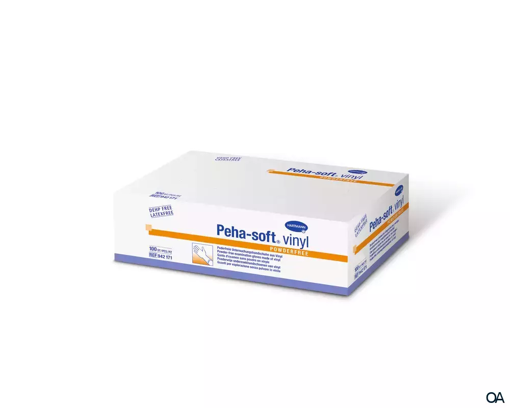 Peha-soft® vinyl powderfree Untersuchungshandschuhe - M