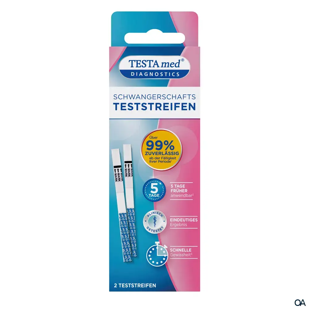 TESTAmed® DIAGNOSTICS Schwangerschafts-Teststreifen