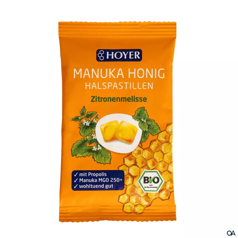 Hoyer Manuka Honig Halspastillen Zitronenmelisse