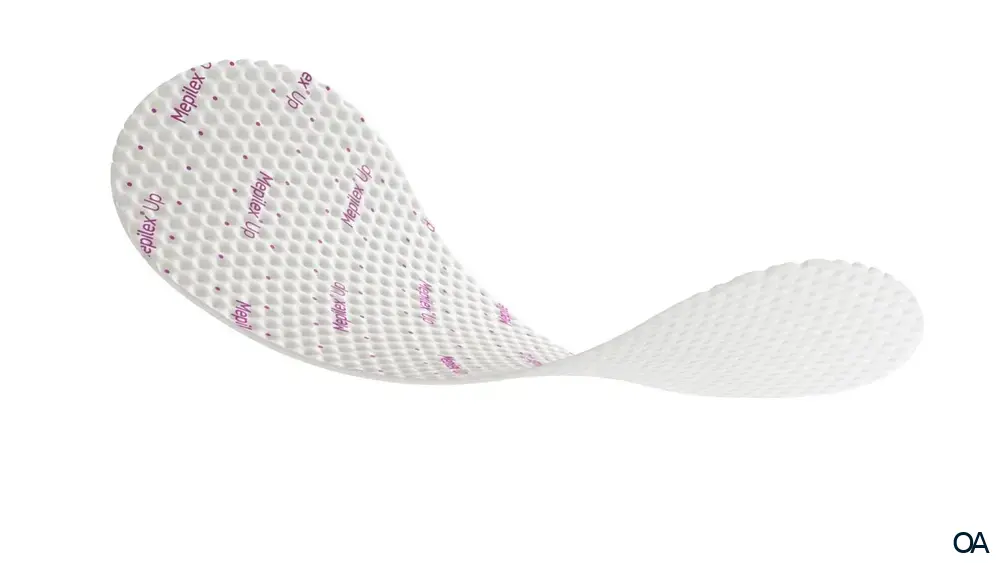 Mepilex® Up Absorbierender Schaumverband steril, 5 x 5 cm