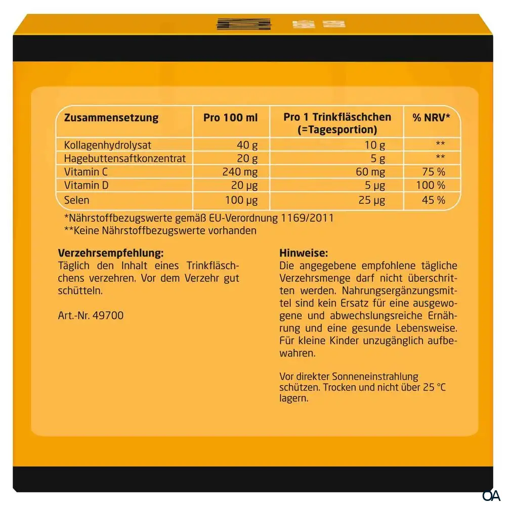 Litozin® Hagebutte + Kollagen Trinkfläschchen
