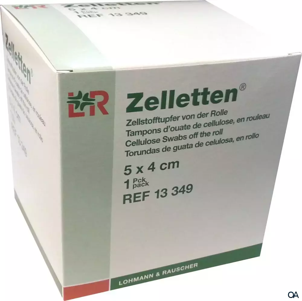 Lohmann & Rauscher Zelletten Zellstofftupfer von der Rolle