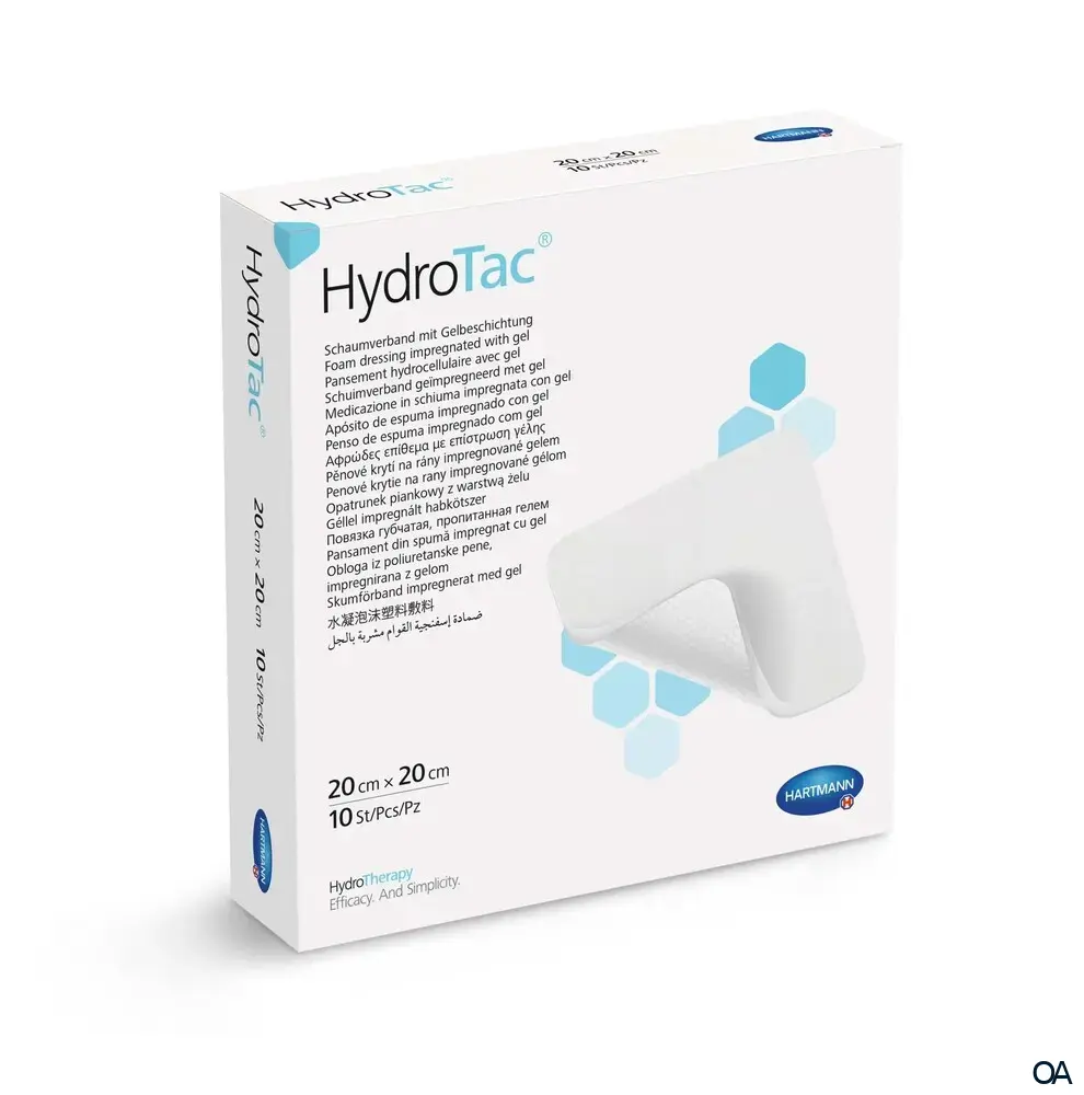 HydroTac® Schaumverband mit Gelbeschichtung steril, 20 x 20 cm