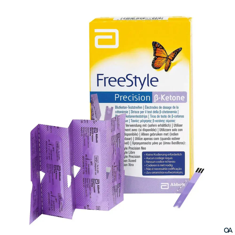 Abbott FreeStyle Precision Beta-Keton Blutketonteststreifen Kopie