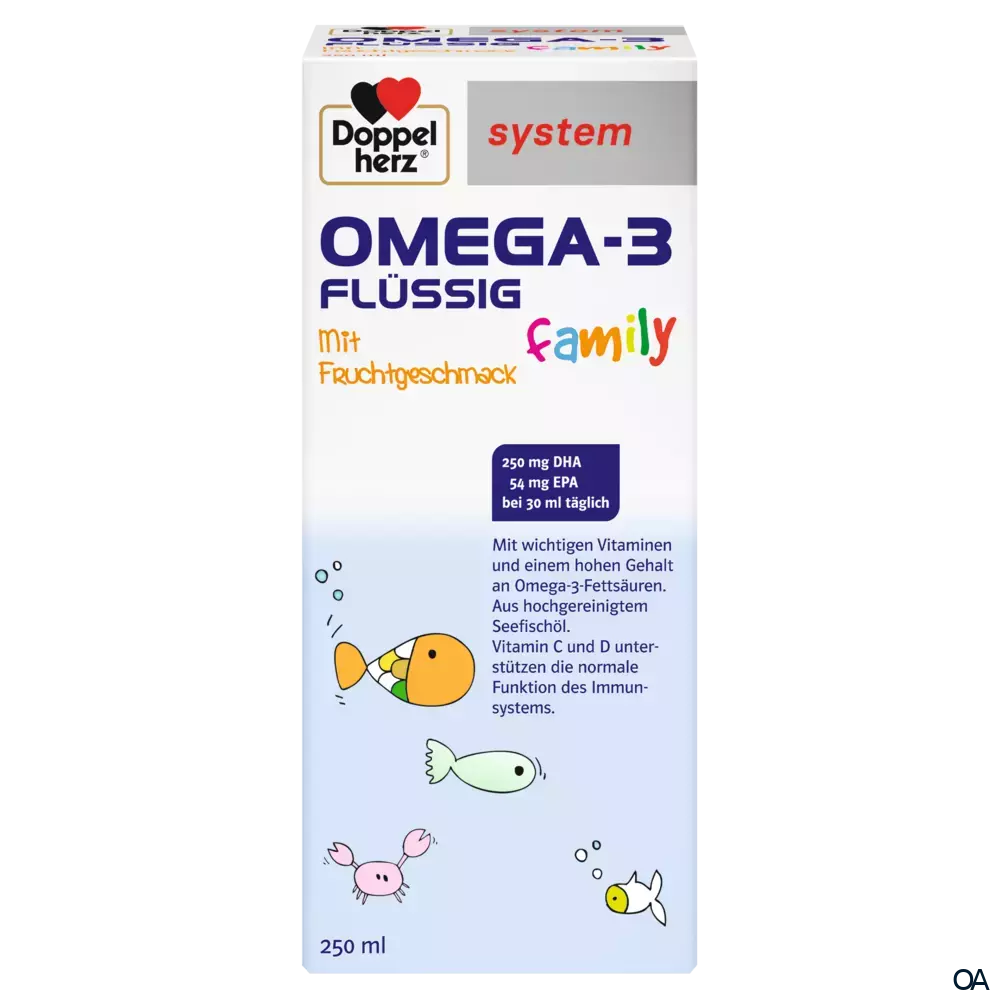 Doppelherz system OMEGA-3 family FLÜSSIG