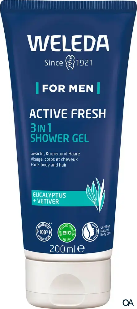 Weleda FOR MEN Active Fresh 3in1 Shower Gel