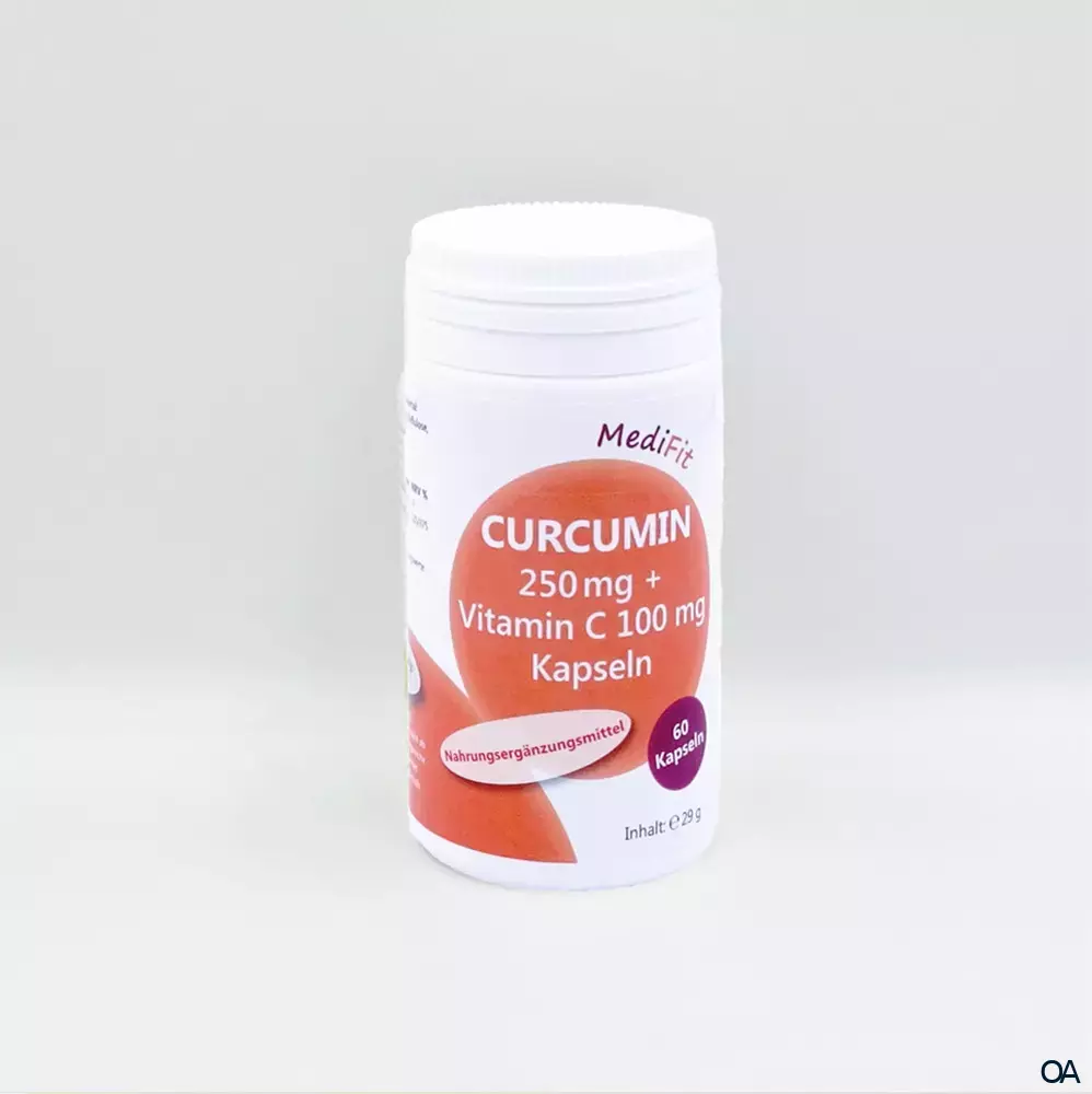 MediFit Curcumin 250 mg + Vitamin C 100 mg Kapseln