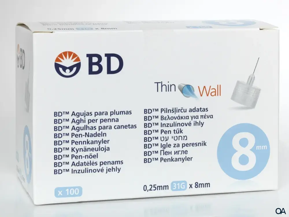 BD Micro-Fine Ultra™ Pen-Nadeln, 31 G, 0,25 x 8 mm