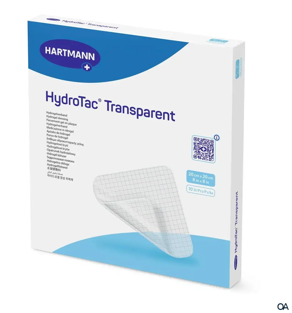HydroTac® transparent Hydrogelverband steril, 20 x 20 cm