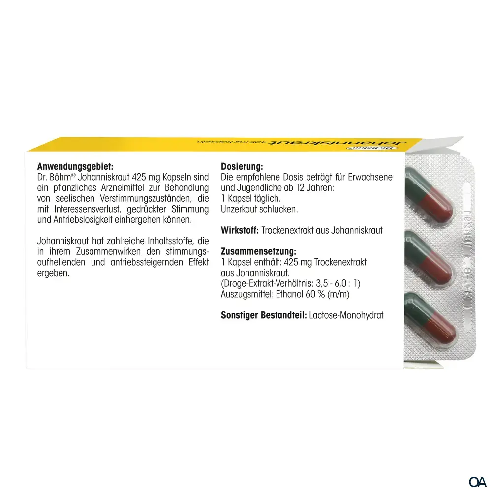 Dr. Böhm® Johanniskraut 425 mg Kapseln