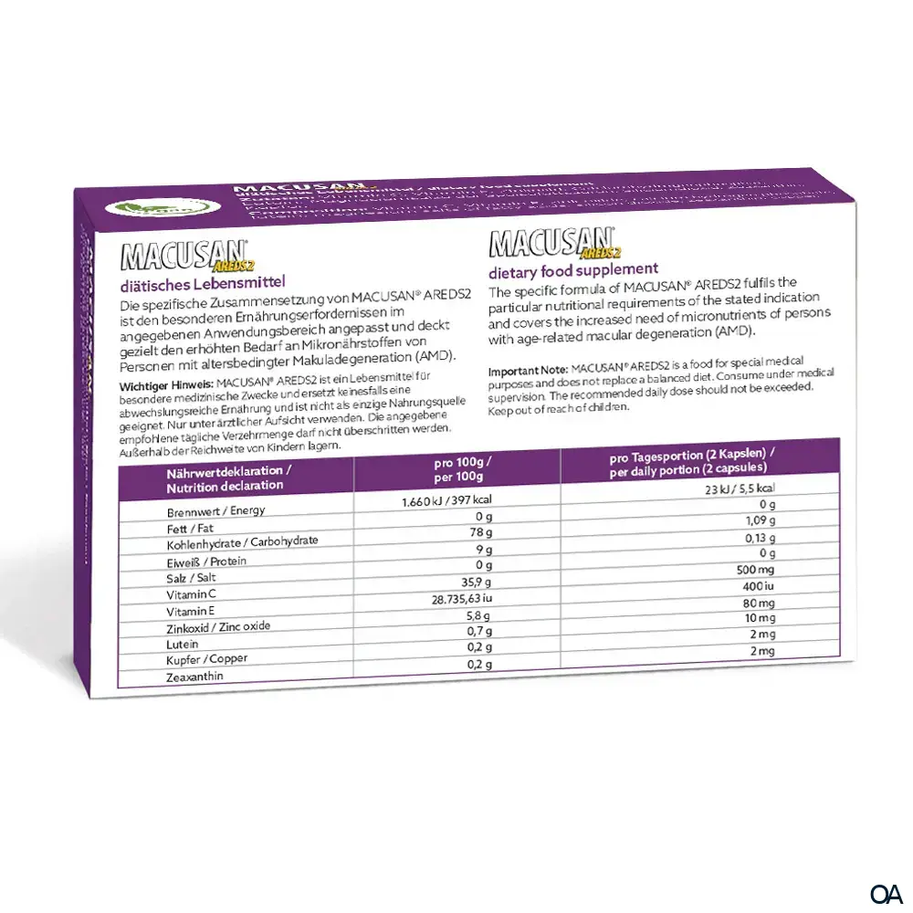 Macusan® Areds2 Kapseln