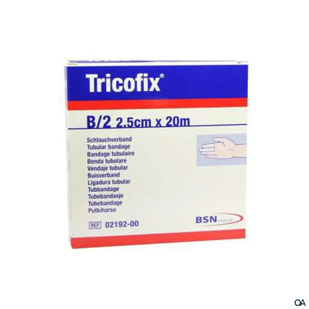 Tricofix® Schlauchverband Rolle - Finger, Zehen und geschiente Finger - B/2 - 20 m x 2,5 cm