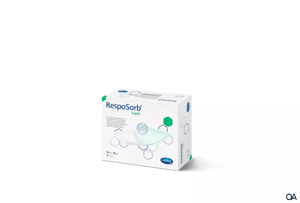 RespoSorb® Super Extra starke Saugkompressen 10 x 10 cm