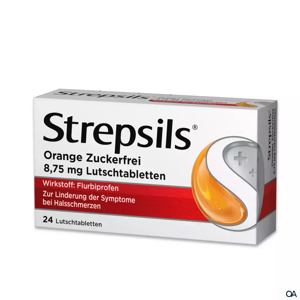 Strepsils® Orange Zuckerfrei 8,75 mg Lutschtabletten