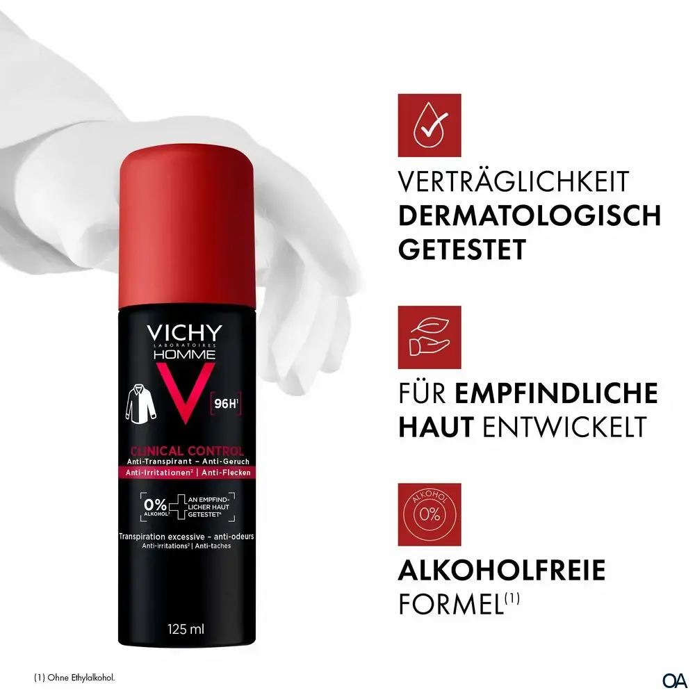 Vichy CLINICAL CONTROL Homme Deo Spray 96H