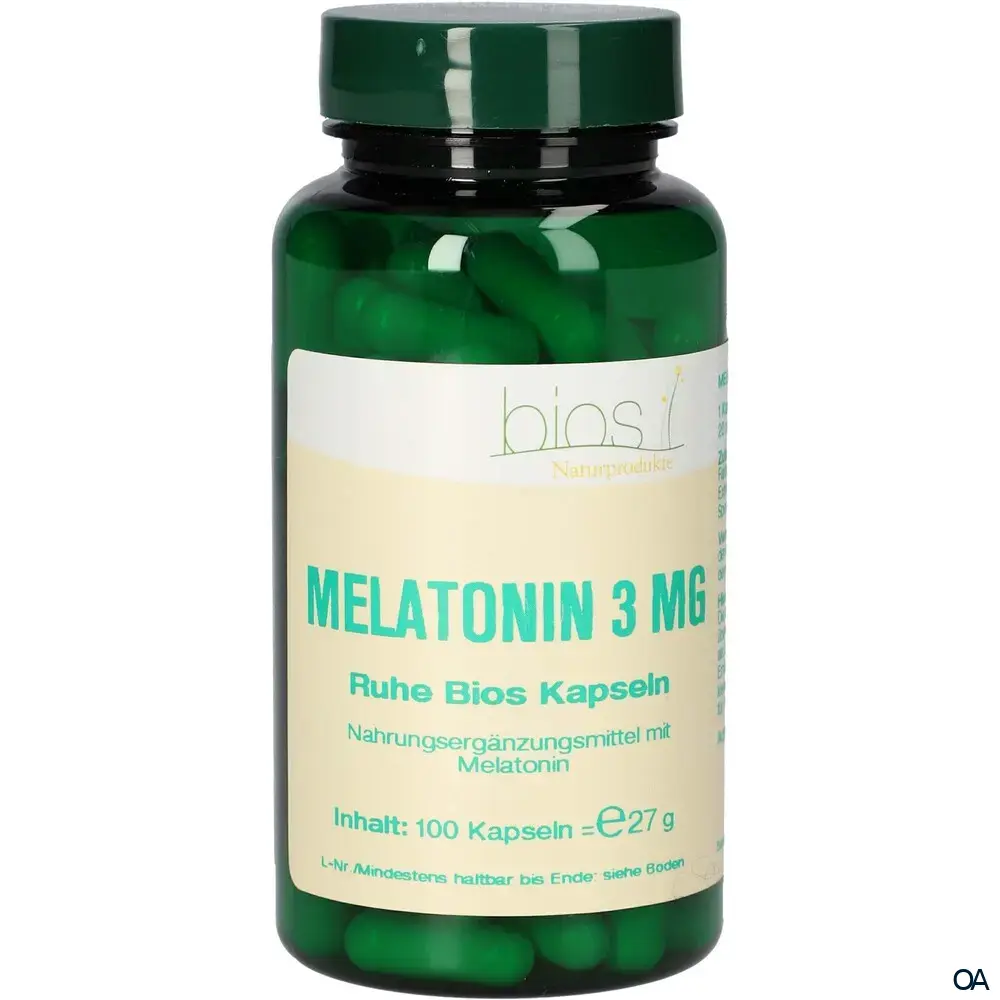 Bios Melatonin Ruhe 3,0 mg Kapseln