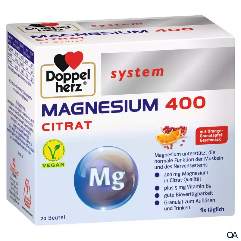 Doppelherz system MAGNESIUM CITRAT 400 Beutel