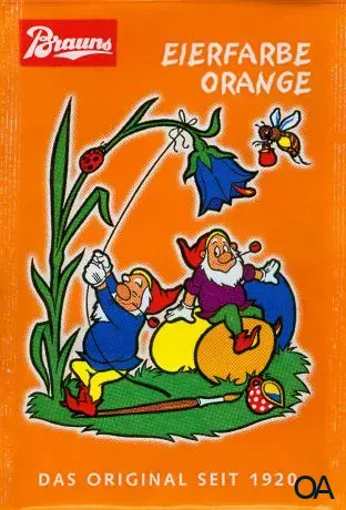 Brauns Eierfarbe Orange