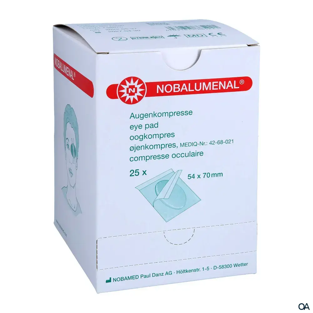 Nobalumenal® Augenkompressen steril 54 x 70 mm