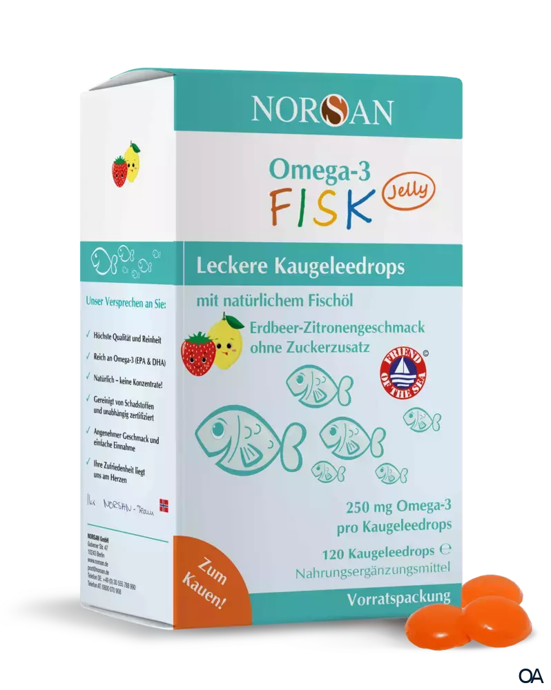 Norsan Omega-3 FISK Jelly Kaugeleedrops