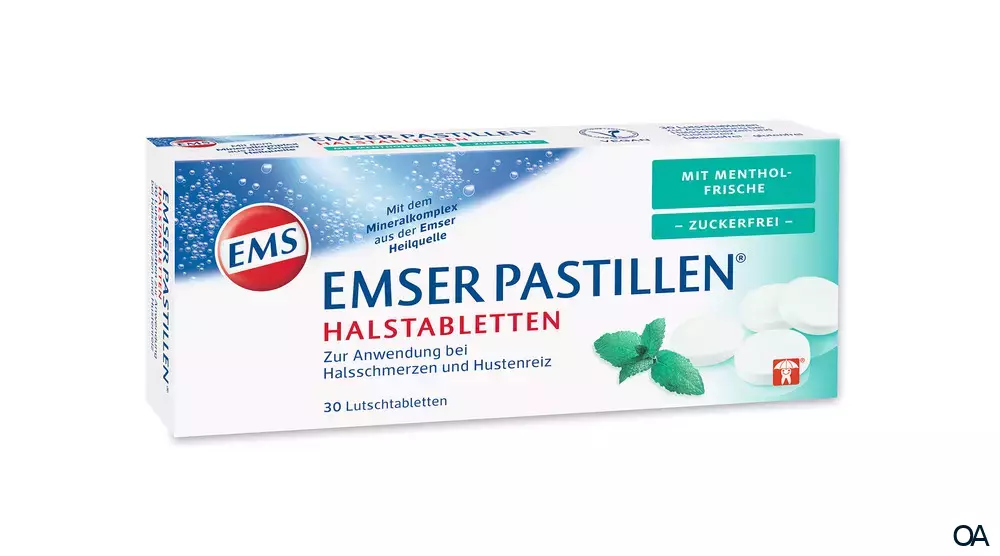Emser Pastillen® Halstabletten mit Mentholfrische, zuckerfrei