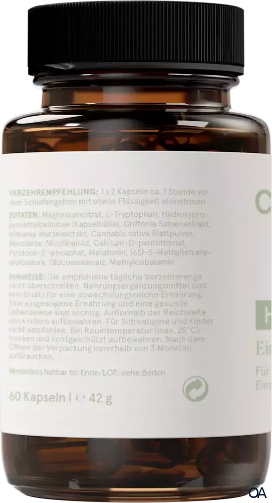 CBD VITAL Hanf Einschlaf-Formel Kapseln