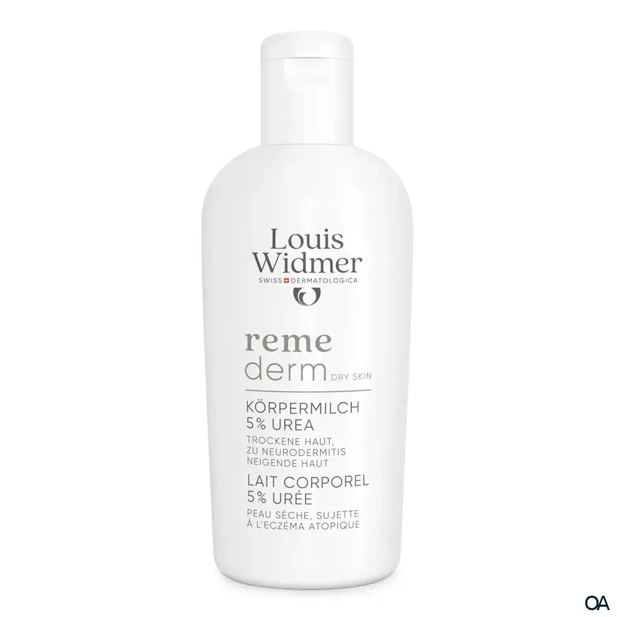 Louis Widmer Remederm Dry Skin Körpermilch 5 % Urea - ohne Parfum