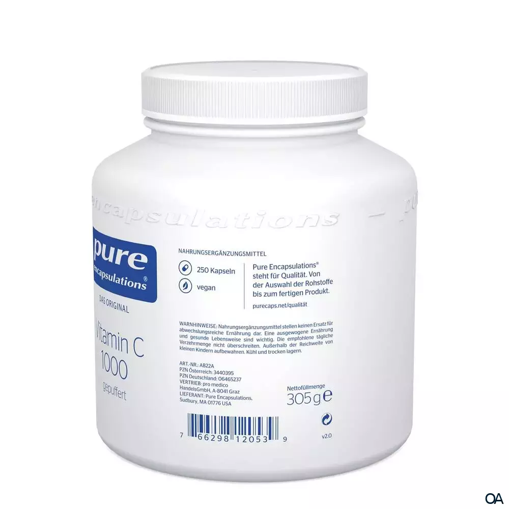 pure encapsulations® Vitamin C 1000 gepuffert Kapseln