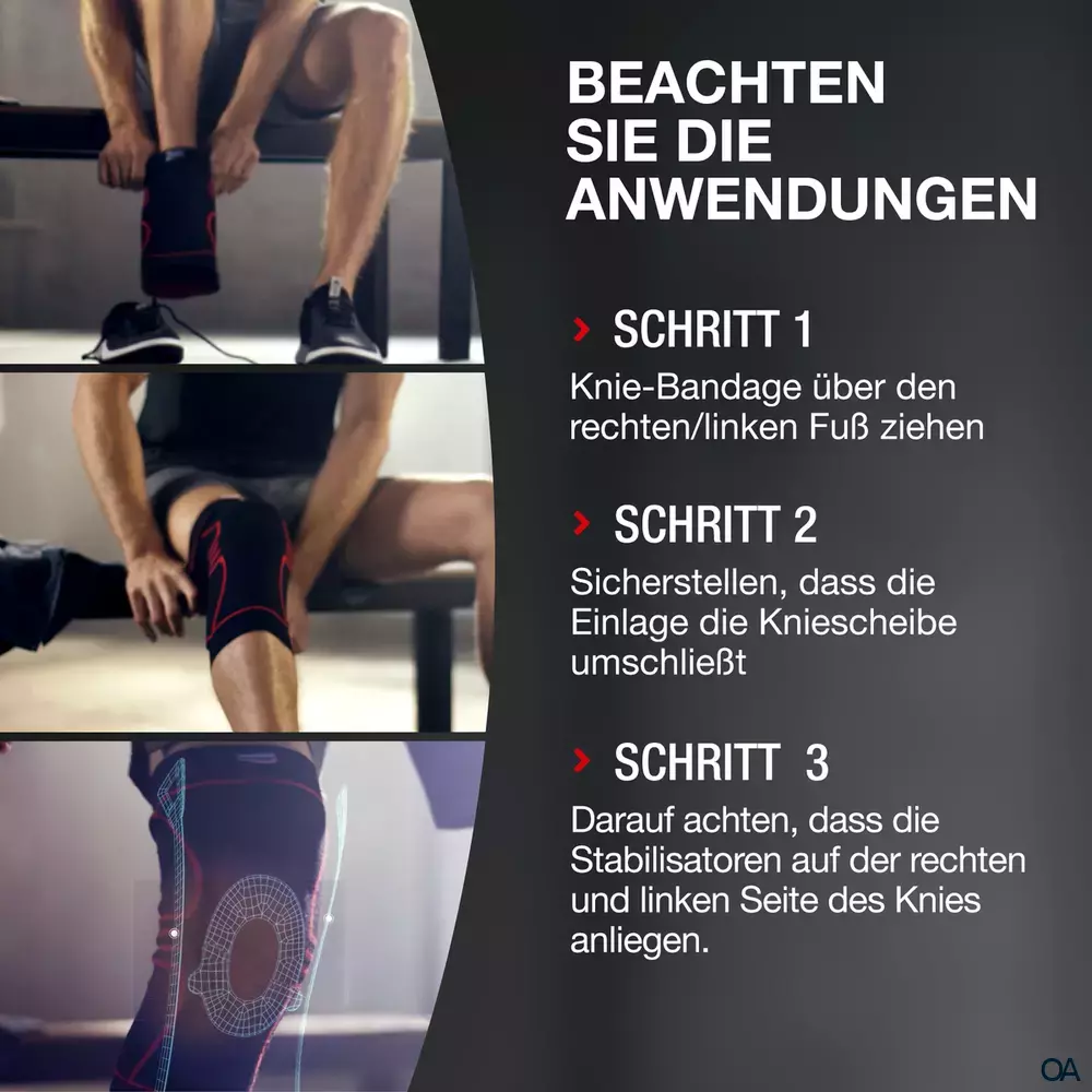 Hansaplast Performance Knie-Bandage S/M