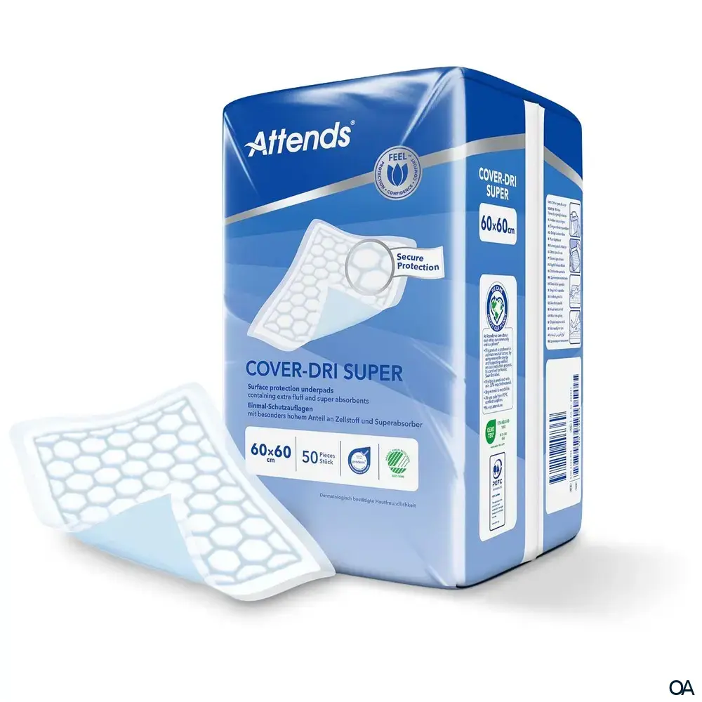 Attends Cover Dri Super Einmal-Schutzauflagen 60 x 60 cm