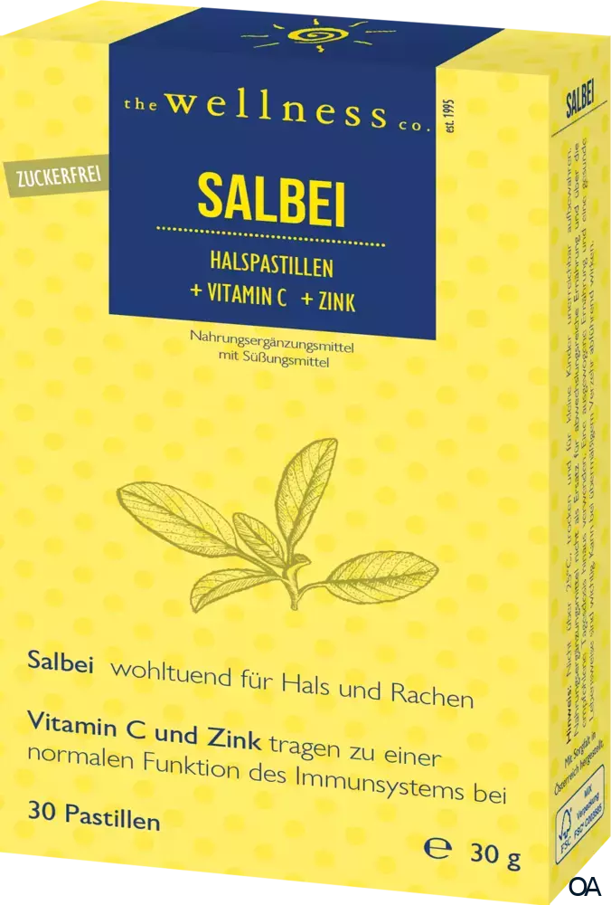 Wellness SALBEI + VITAMIN C + ZINK Pastillen